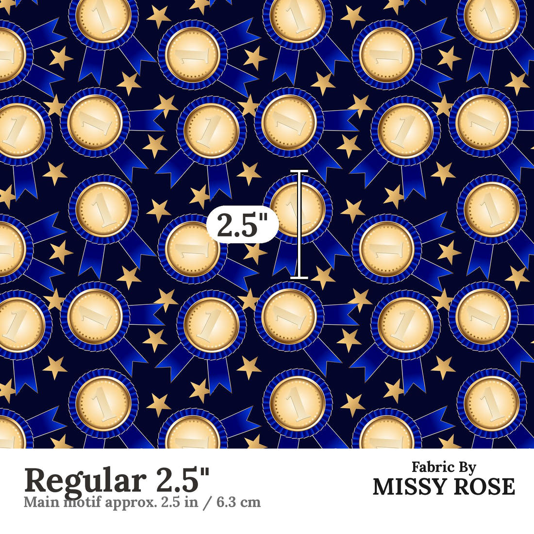 Profanity Fabric 102 Regular 2.5 inch print scale guide | Fabric by Missy Rose