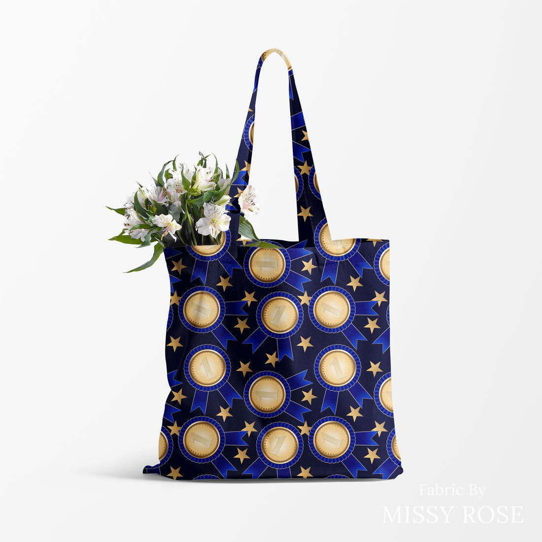 Profanity Fabric 102 made up as a tote bag - see how the print looks made up | Fabric by Missy Rose