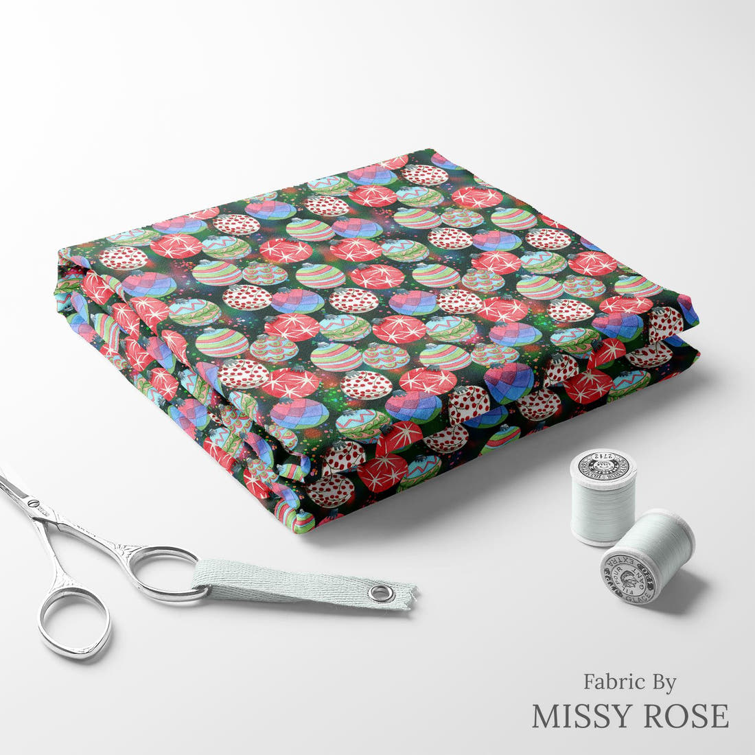 Profanity Fabric 103 folded fabric stack with matching thread - pre-order fabric Australia | Fabric by Missy Rose