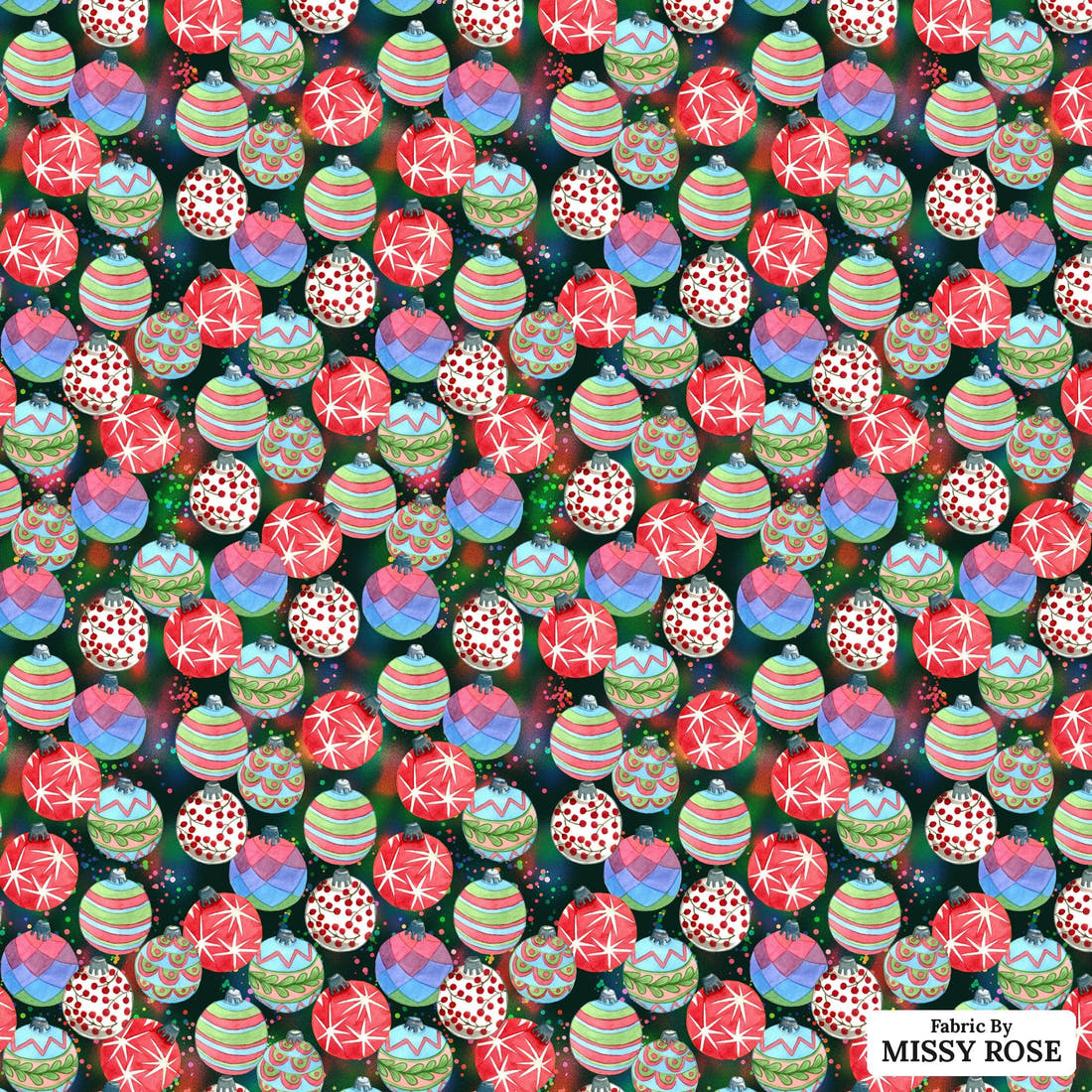 Profanity Fabric 103 - flat view of the print, zoom in for detail | Fabric by Missy Rose