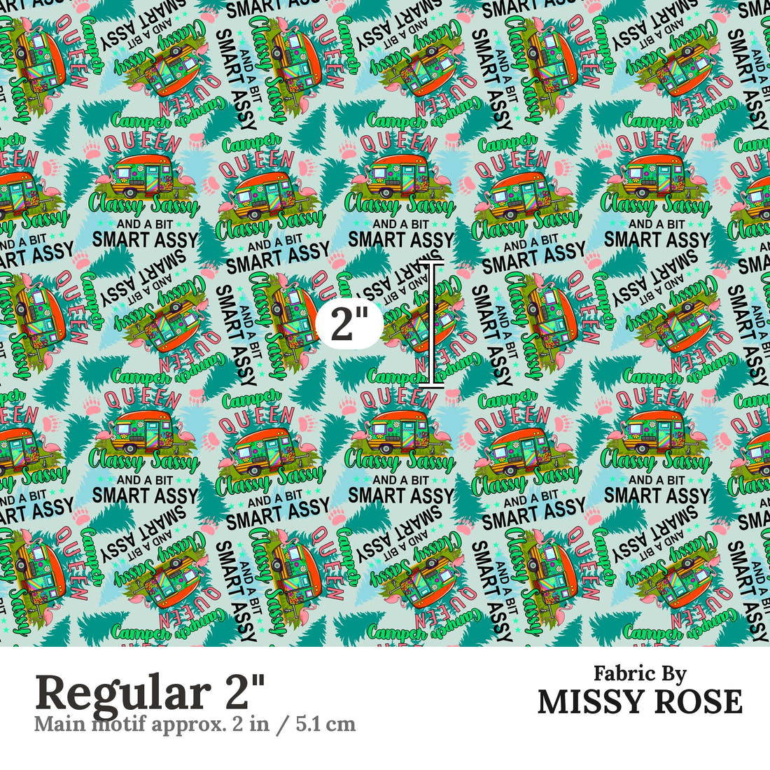 Profanity Fabric 12 Regular 2 inch print scale guide | Fabric by Missy Rose