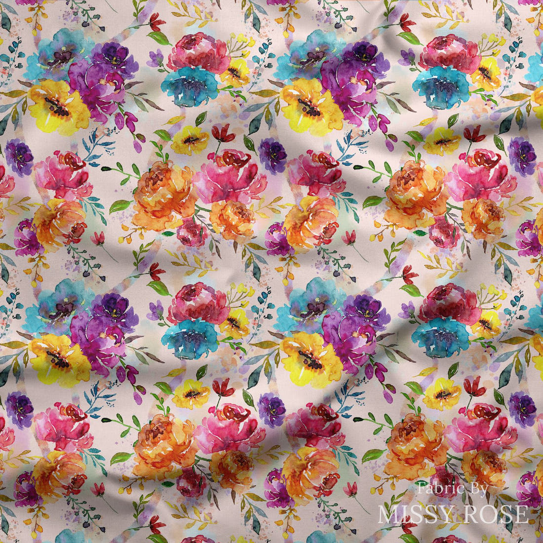 Profanity Fabric 126 draped fabric mockup - custom printed fabric by the metre | Fabric by Missy Rose