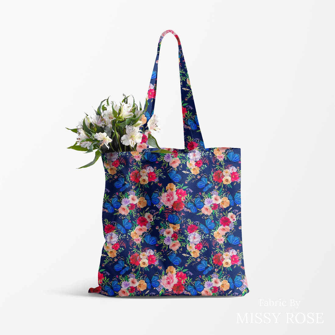 Profanity Fabric 162 made up as a tote bag - see how the print looks made up | Fabric by Missy Rose
