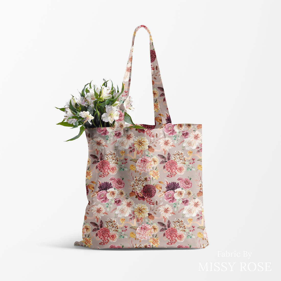Profanity Fabric 163 made up as a tote bag - see how the print looks made up | Fabric by Missy Rose