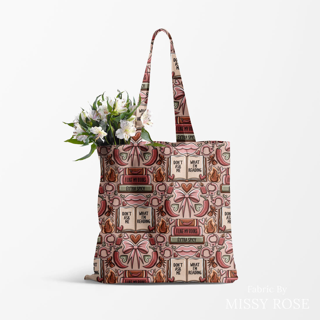 Profanity Fabric 233 made up as a tote bag - see how the print looks made up | Fabric by Missy Rose