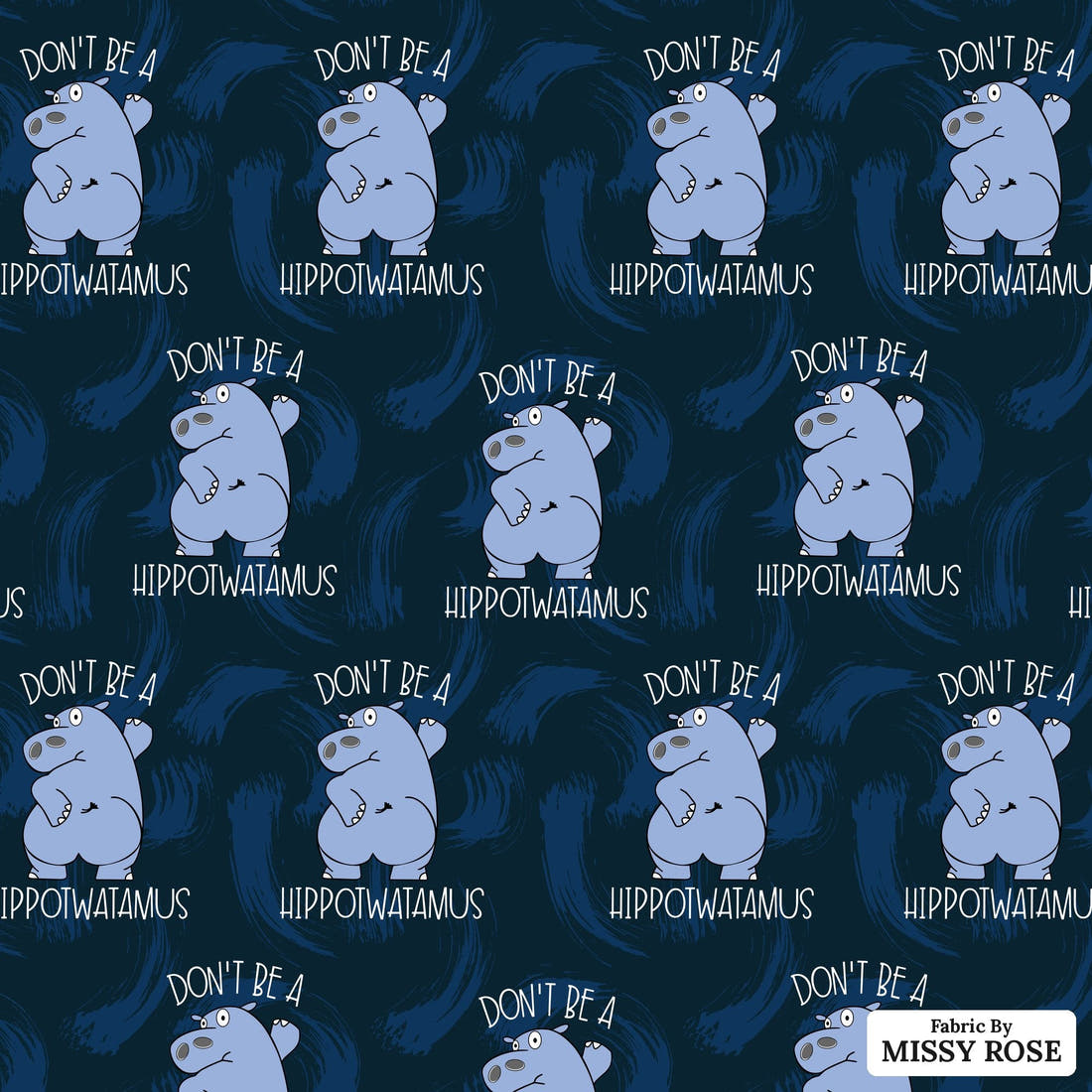 Profanity Fabric 250 - flat view of the print, zoom in for detail | Fabric by Missy Rose