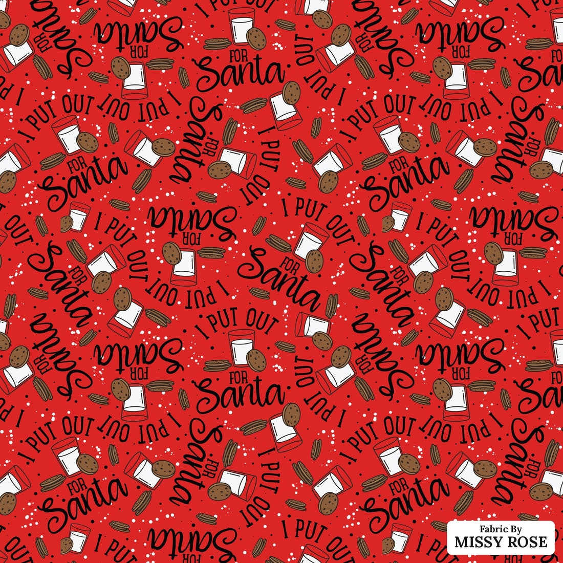 Profanity Fabric 260 - flat view of the print, zoom in for detail | Fabric by Missy Rose