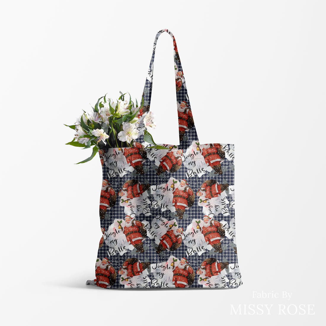 Profanity Fabric 267 made up as a tote bag - see how the print looks made up | Fabric by Missy Rose