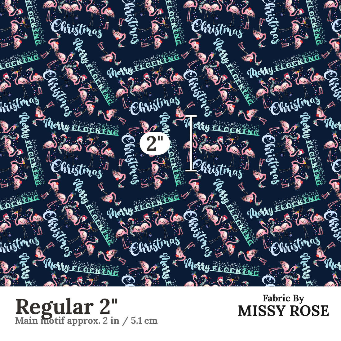 Profanity Fabric 305 Regular 2 inch print scale guide | Fabric by Missy Rose
