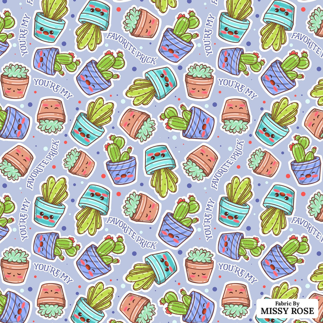 Profanity Fabric 309 - flat view of the print, zoom in for detail | Fabric by Missy Rose