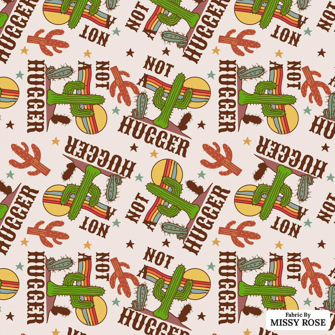 Profanity Fabric 321 - flat view of the print, zoom in for detail | Fabric by Missy Rose