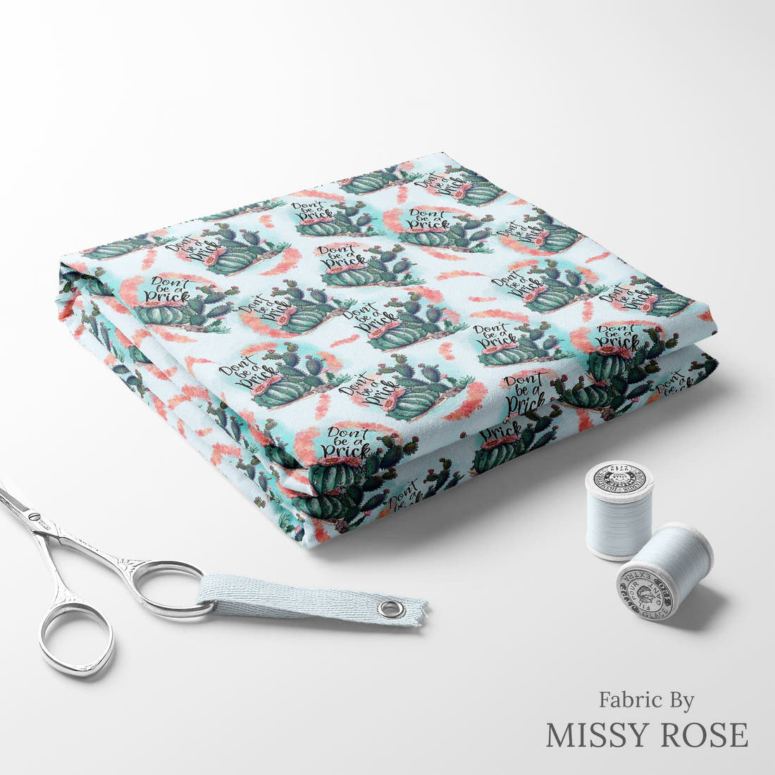 Profanity Fabric 33 folded fabric stack with matching thread - pre-order fabric Australia | Fabric by Missy Rose