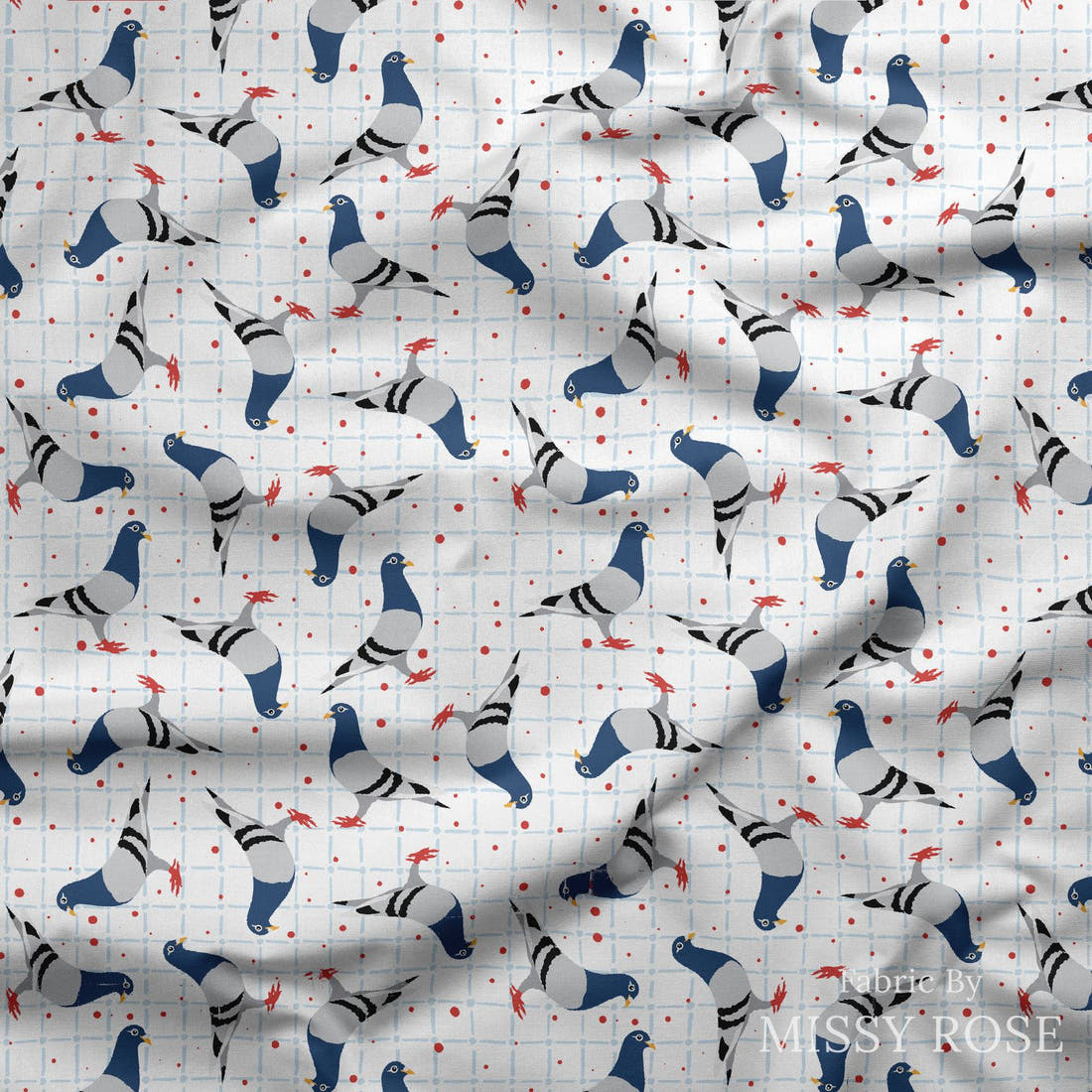 Profanity Fabric 335 draped fabric mockup - custom printed fabric by the metre | Fabric by Missy Rose