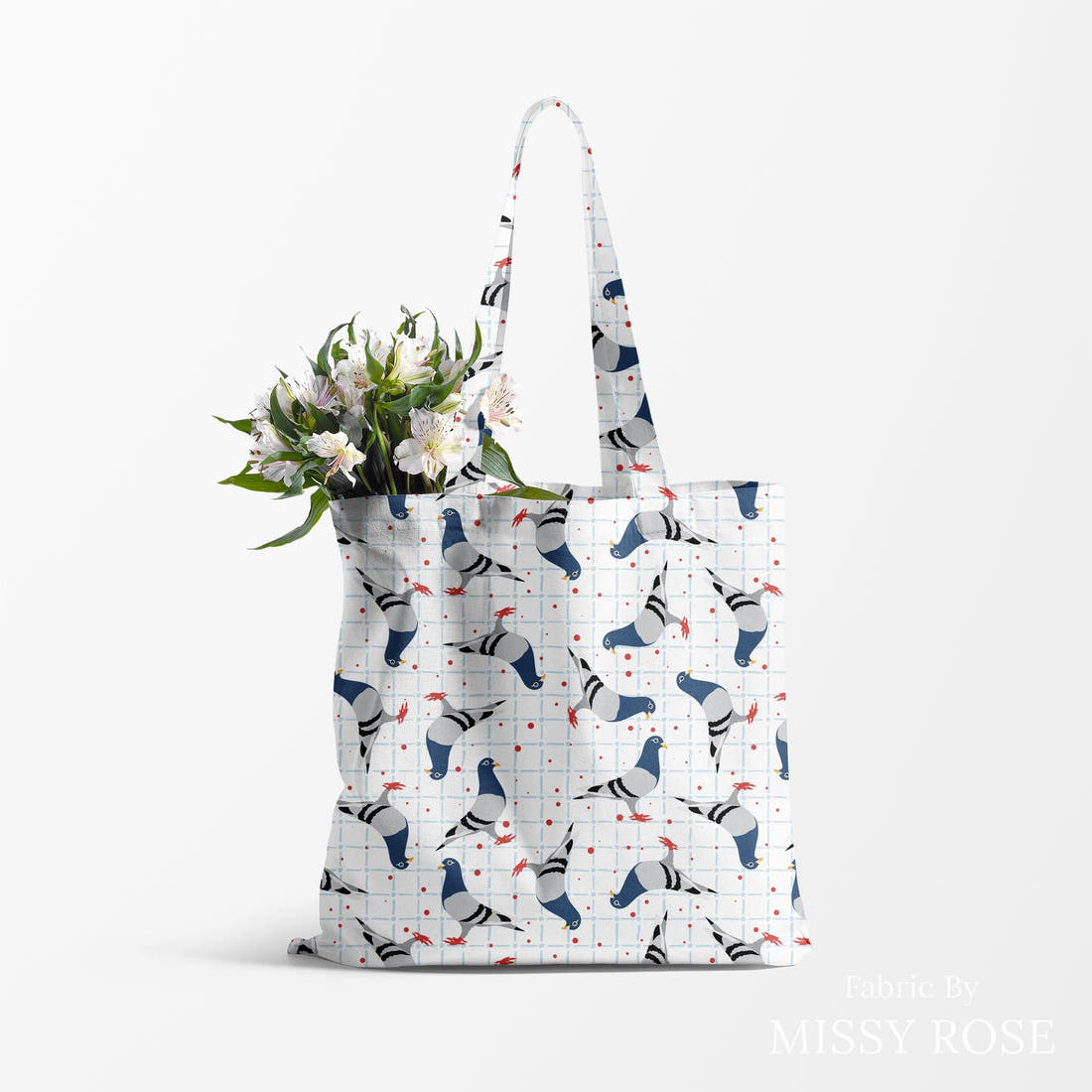 Profanity Fabric 335 made up as a tote bag - see how the print looks made up | Fabric by Missy Rose