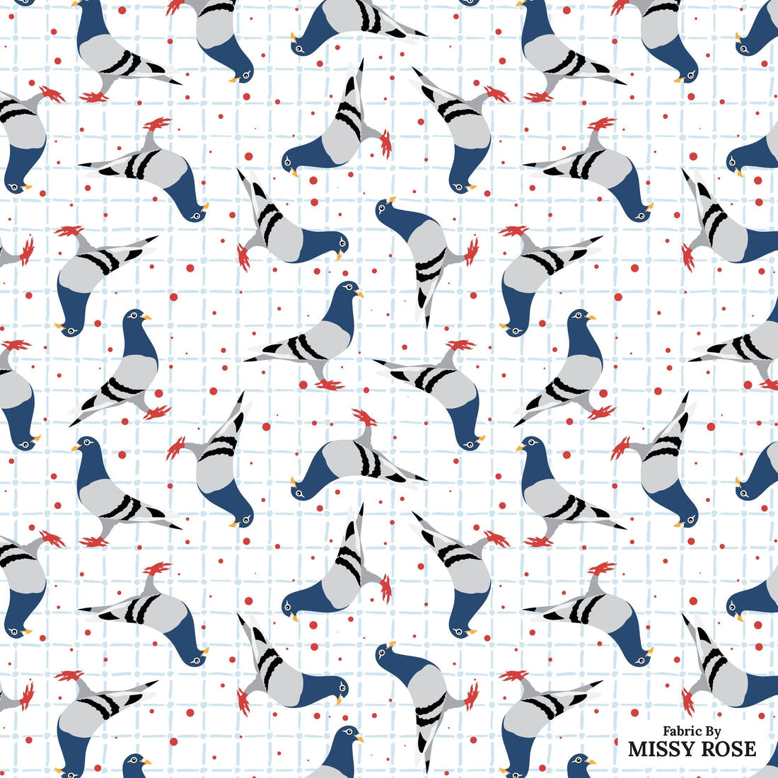 Profanity Fabric 335 - flat view of the print, zoom in for detail | Fabric by Missy Rose