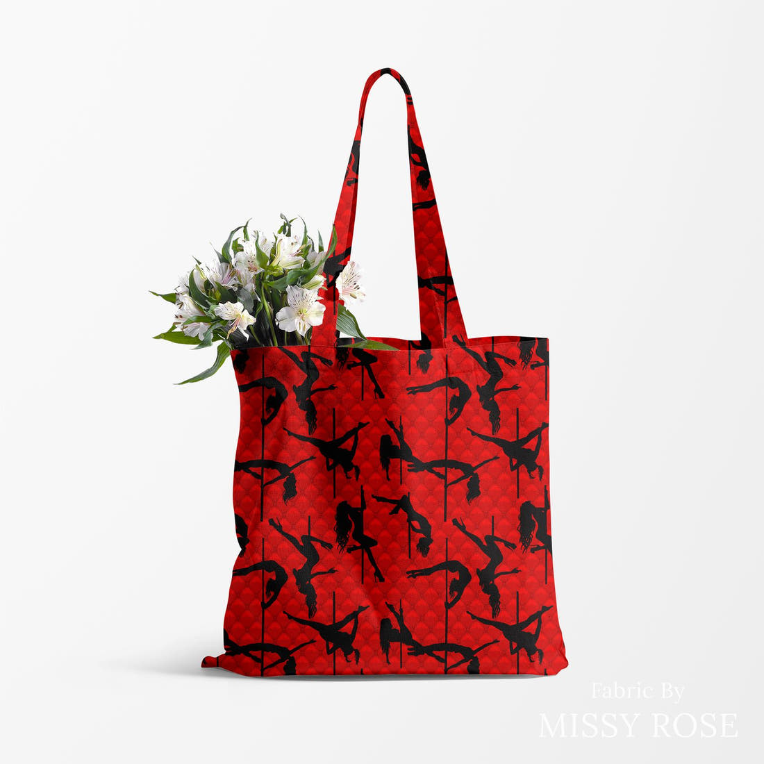 Profanity Fabric 341 made up as a tote bag - see how the print looks made up | Fabric by Missy Rose