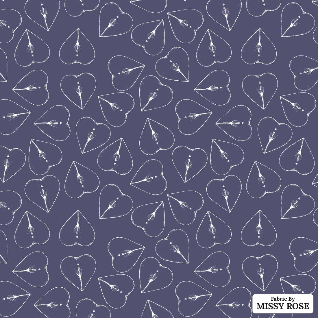 Profanity Fabric 394 - flat view of the print, zoom in for detail | Fabric by Missy Rose