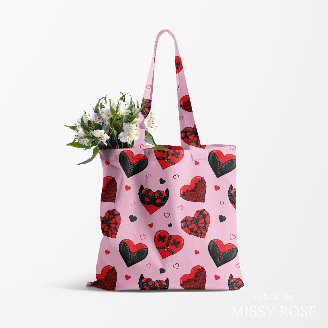 Profanity Fabric 548 made up as a tote bag - see how the print looks made up | Fabric by Missy Rose