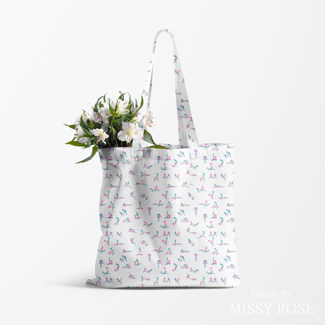 Profanity Fabric 564 made up as a tote bag - see how the print looks made up | Fabric by Missy Rose
