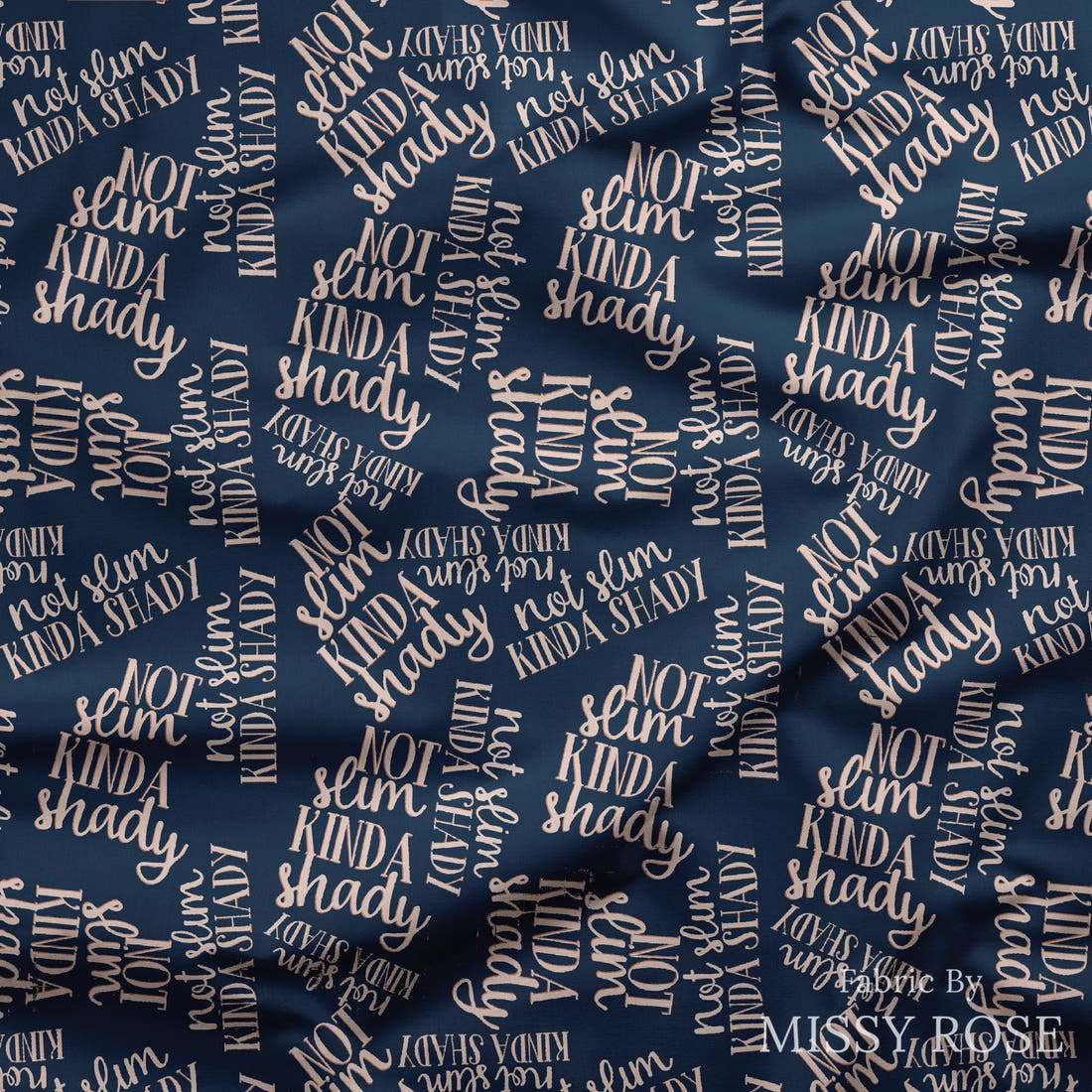 Profanity Fabric 62 draped fabric mockup - custom printed fabric by the metre | Fabric by Missy Rose