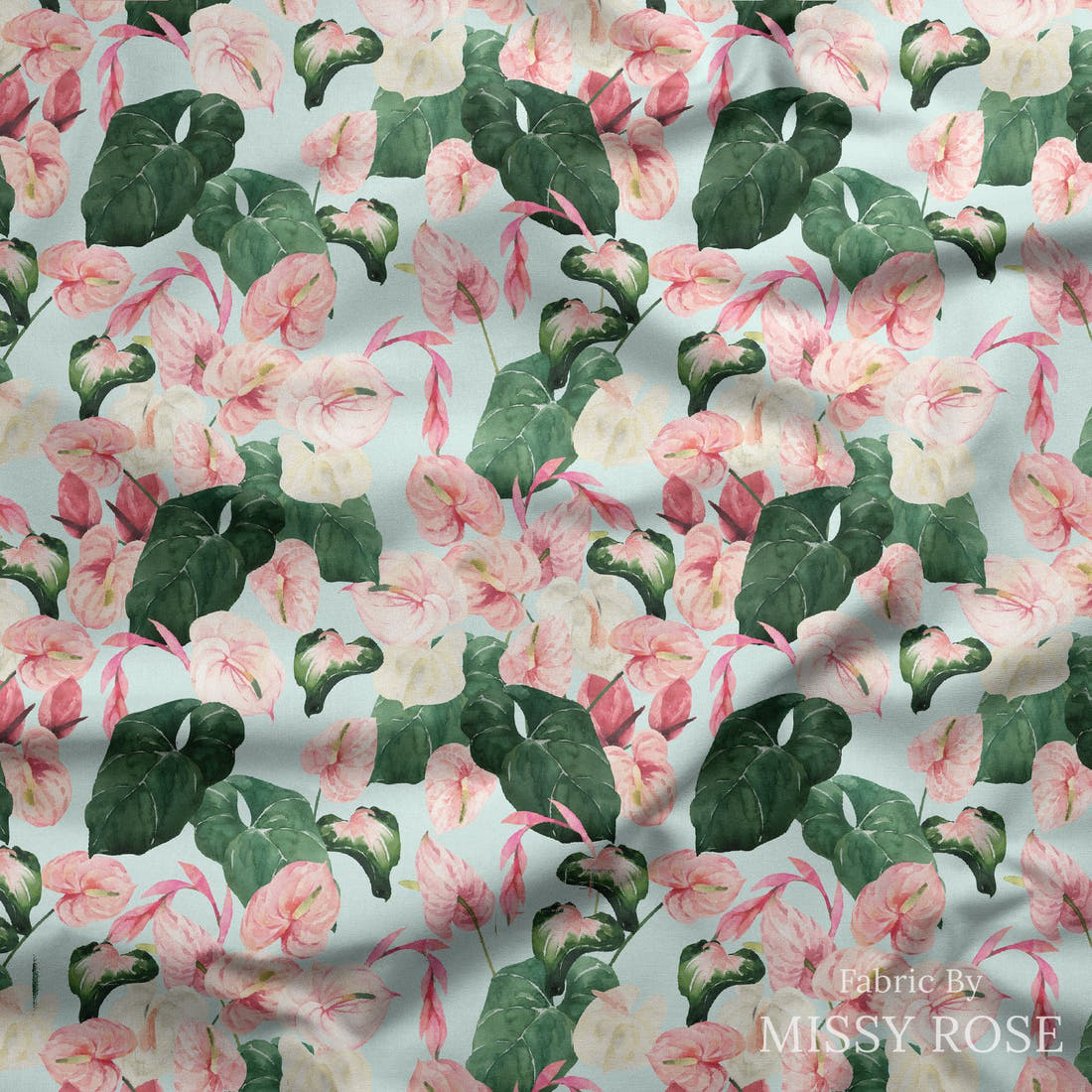 Profanity Fabric 69 draped fabric mockup - custom printed fabric by the metre | Fabric by Missy Rose