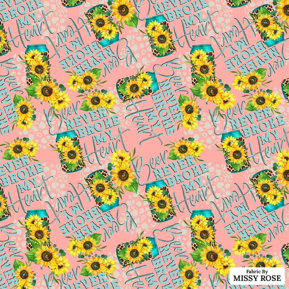 Profanity Fabric 77 - flat view of the print, zoom in for detail | Fabric by Missy Rose