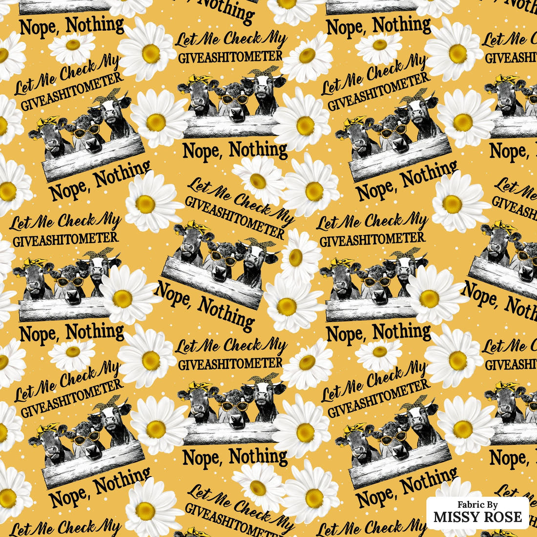 Profanity Fabric 81 - flat view of the print, zoom in for detail | Fabric by Missy Rose