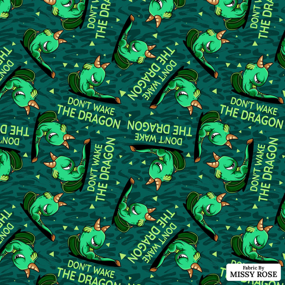 Profanity Fabric 86 - flat view of the print, zoom in for detail | Fabric by Missy Rose