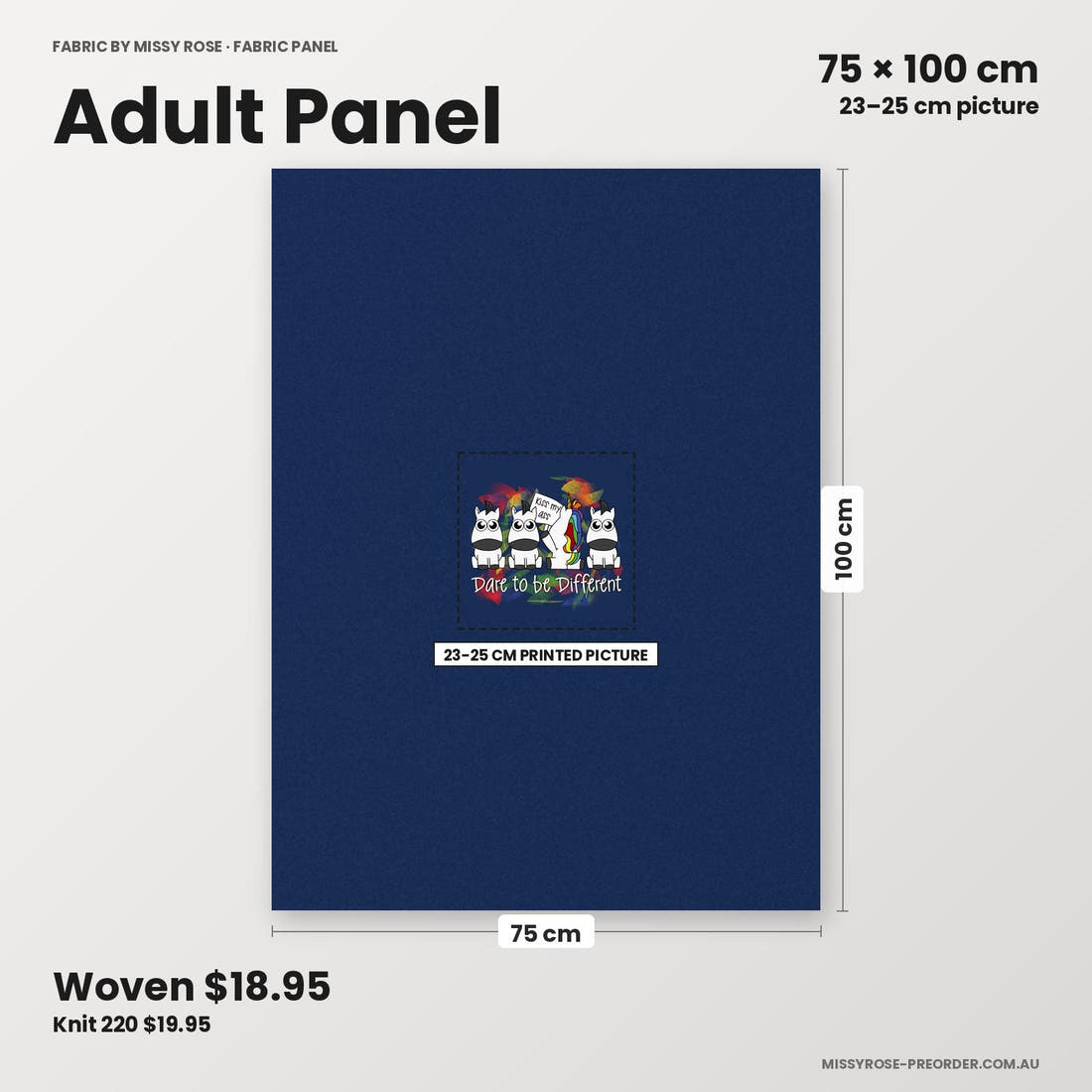 Profanity Fabric Panel 09 adult panel sizing – 23–25 cm printed picture on 75 × 100 cm fabric | Fabric by Missy Rose