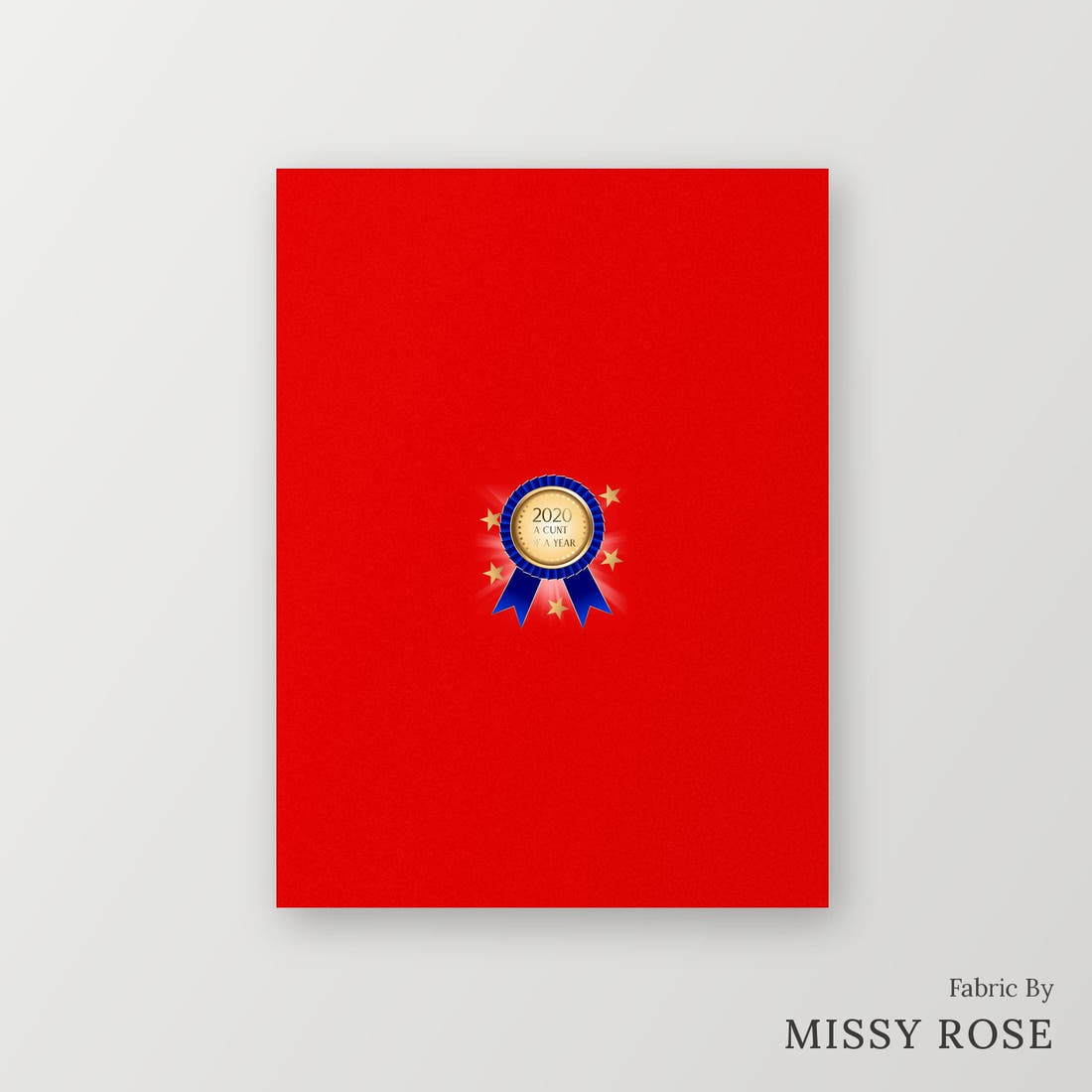 Profanity Fabric Panel 102 – printed fabric panel with centred picture, custom printed to order | Fabric by Missy Rose