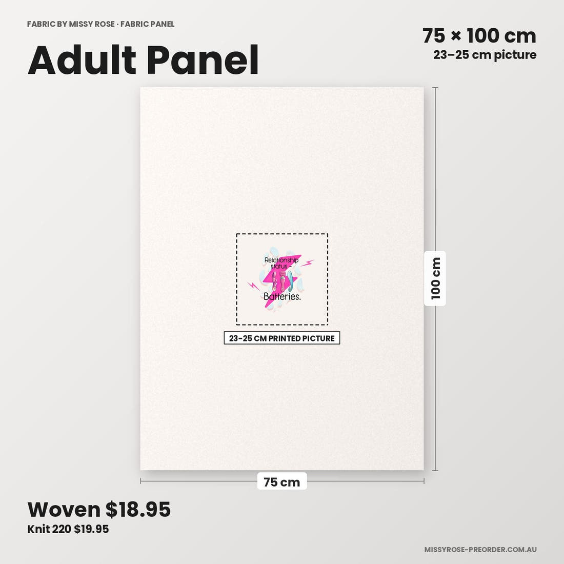Profanity Fabric Panel 106 adult panel sizing – 23–25 cm printed picture on 75 × 100 cm fabric | Fabric by Missy Rose