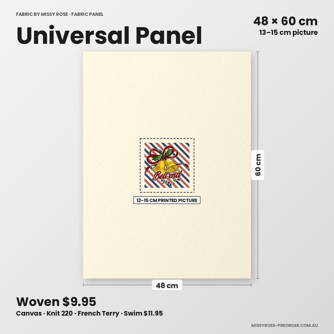 Profanity Fabric Panel 108 universal panel sizing – 13–15 cm printed picture on 48 × 60 cm fabric | Fabric by Missy Rose