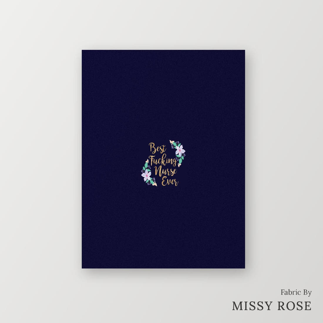 Profanity Fabric Panel 109 – printed fabric panel with centred picture, custom printed to order | Fabric by Missy Rose