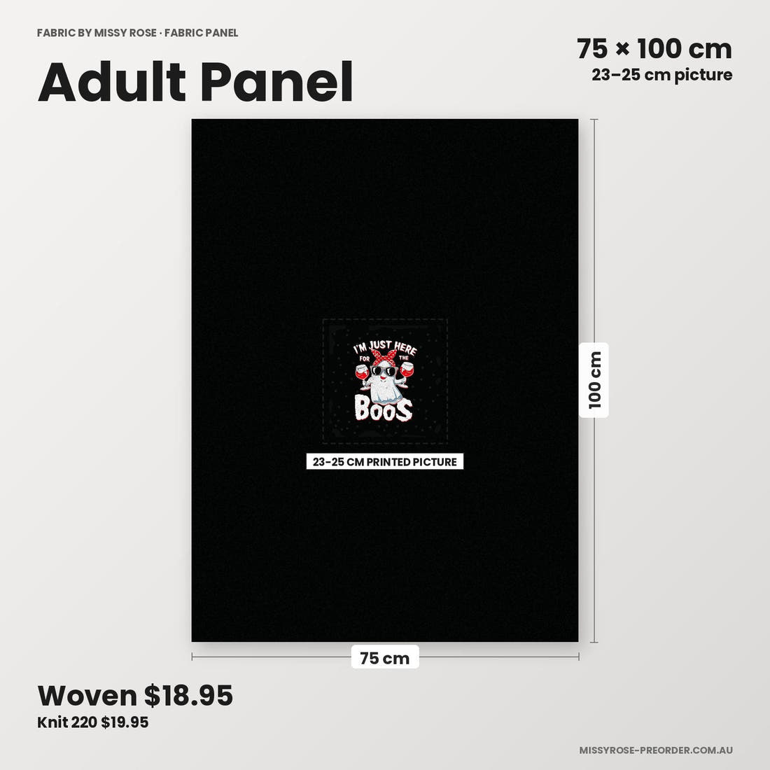 Profanity Fabric Panel 110 adult panel sizing – 23–25 cm printed picture on 75 × 100 cm fabric | Fabric by Missy Rose
