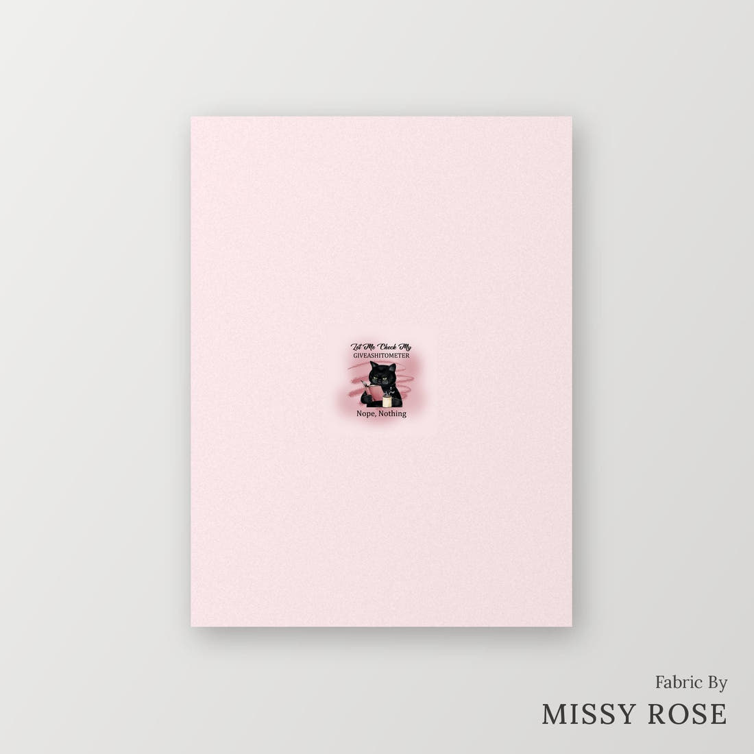 Profanity Fabric Panel 116 – printed fabric panel with centred picture, custom printed to order | Fabric by Missy Rose