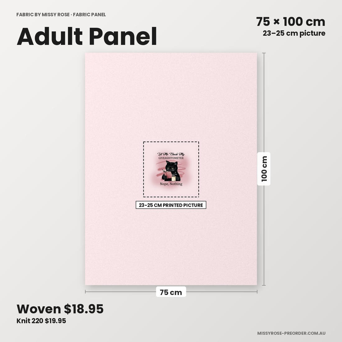 Profanity Fabric Panel 116 adult panel sizing – 23–25 cm printed picture on 75 × 100 cm fabric | Fabric by Missy Rose