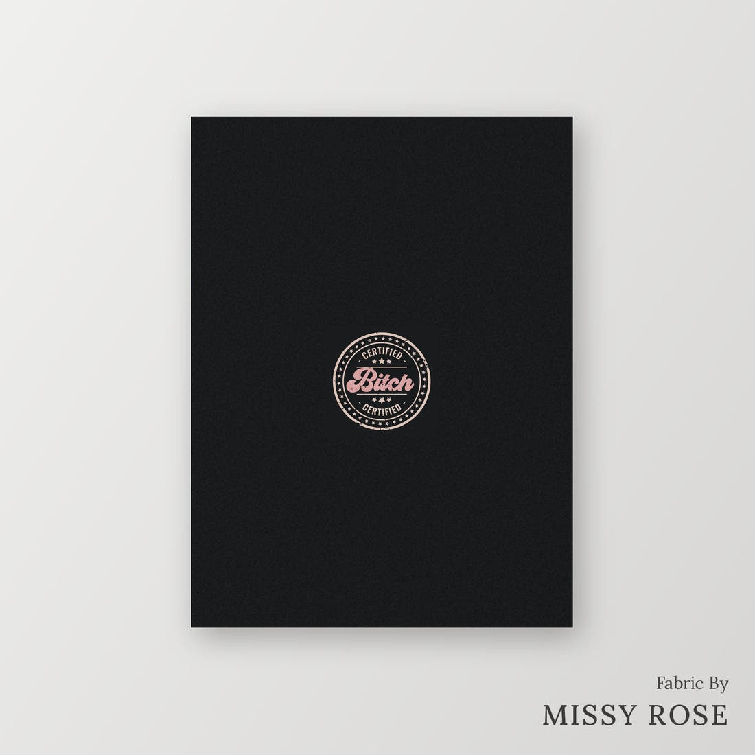 Profanity Fabric Panel 117 – printed fabric panel with centred picture, custom printed to order | Fabric by Missy Rose