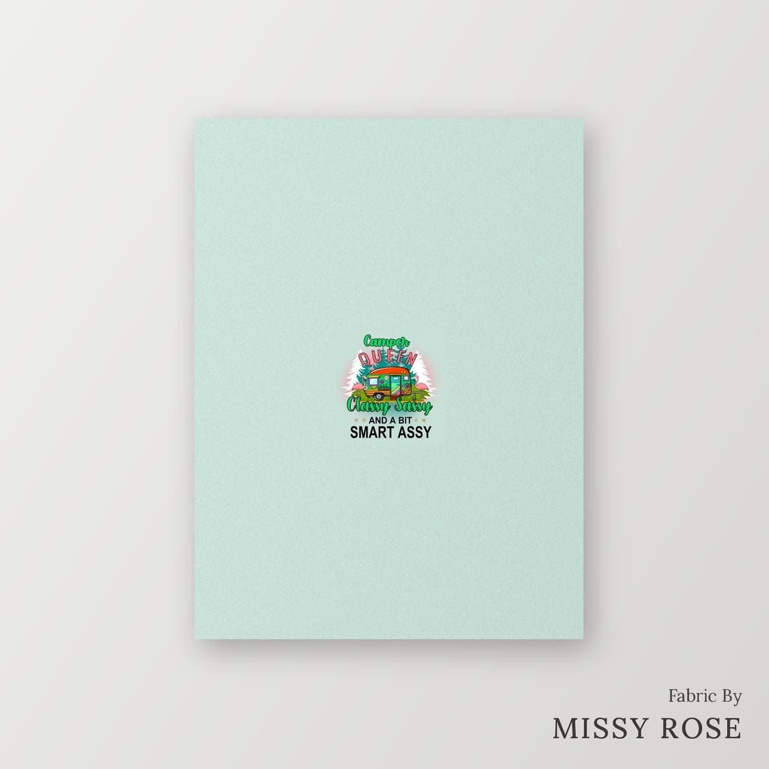 Profanity Fabric Panel 12 – printed fabric panel with centred picture, custom printed to order | Fabric by Missy Rose