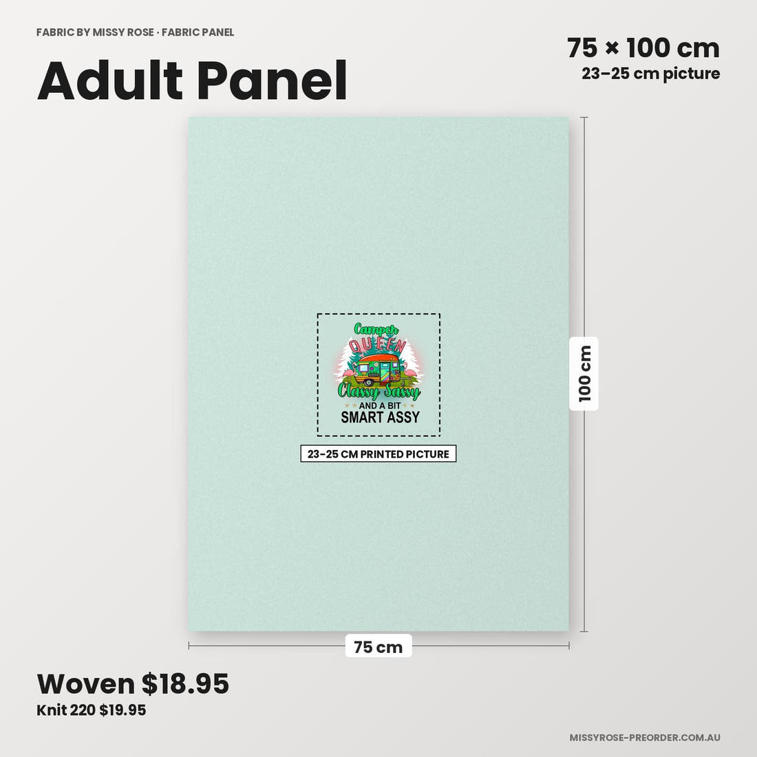 Profanity Fabric Panel 12 adult panel sizing – 23–25 cm printed picture on 75 × 100 cm fabric | Fabric by Missy Rose