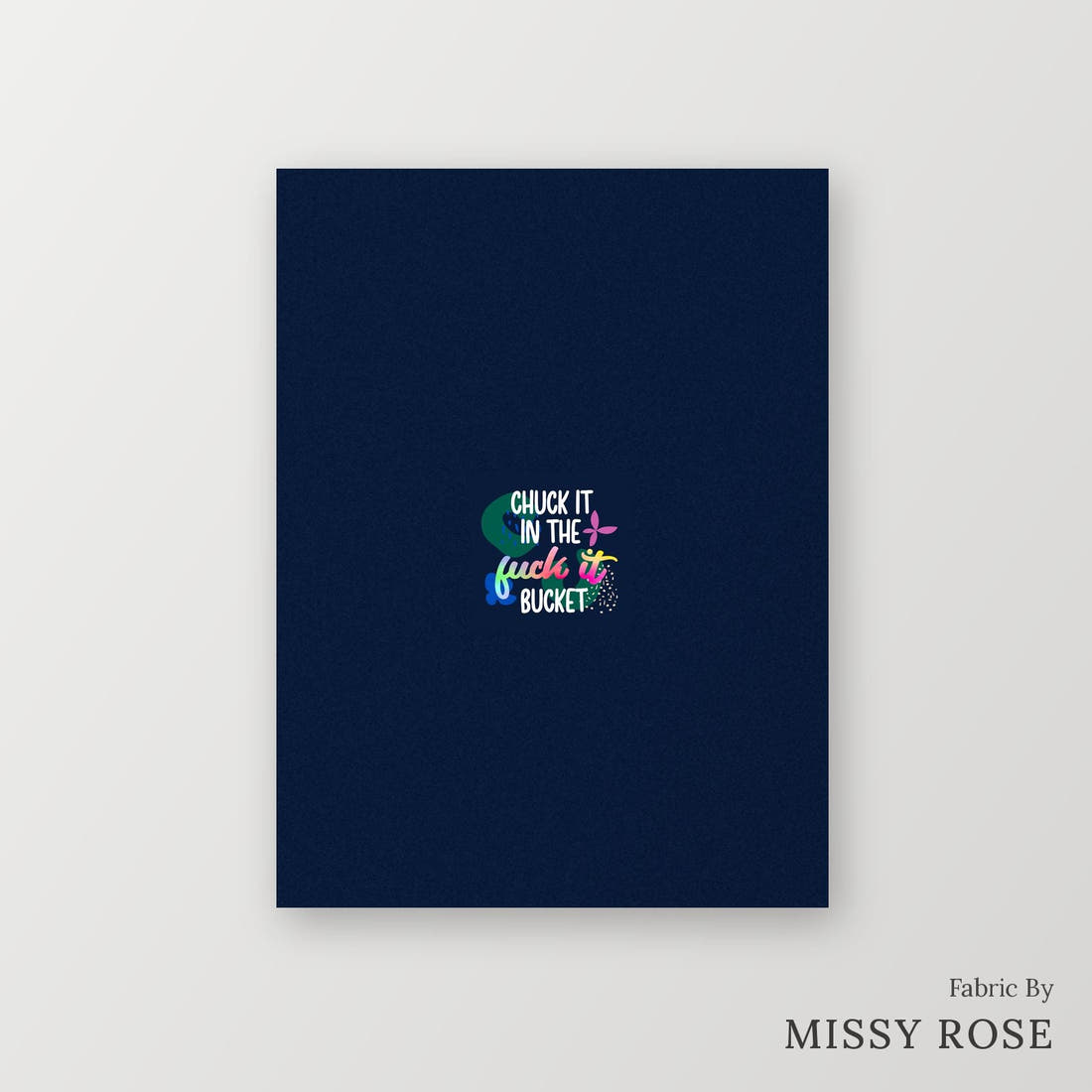 Profanity Fabric Panel 120 – printed fabric panel with centred picture, custom printed to order | Fabric by Missy Rose