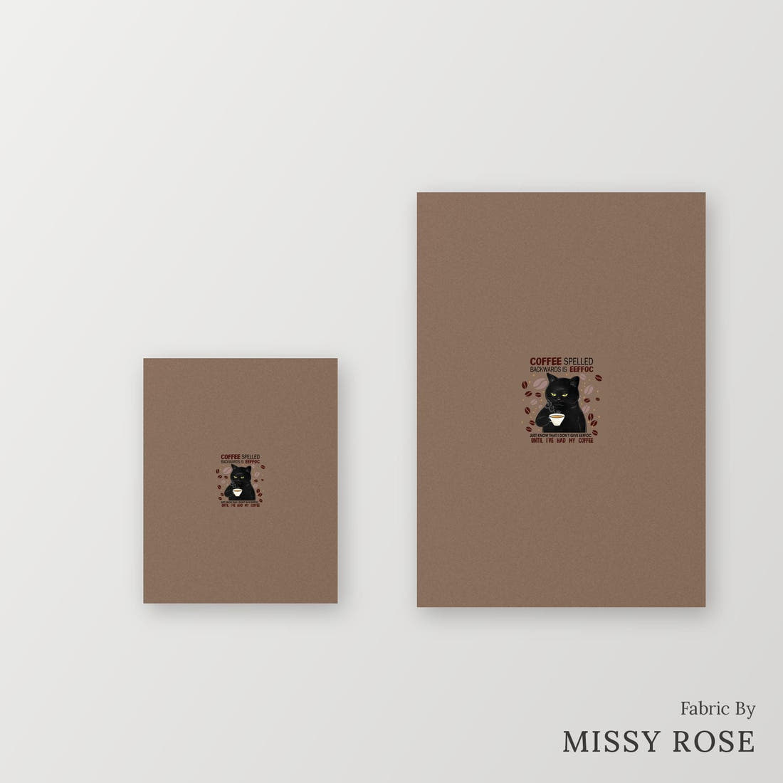 Profanity Fabric Panel 124 – universal and adult panel sizes side by side | Fabric by Missy Rose