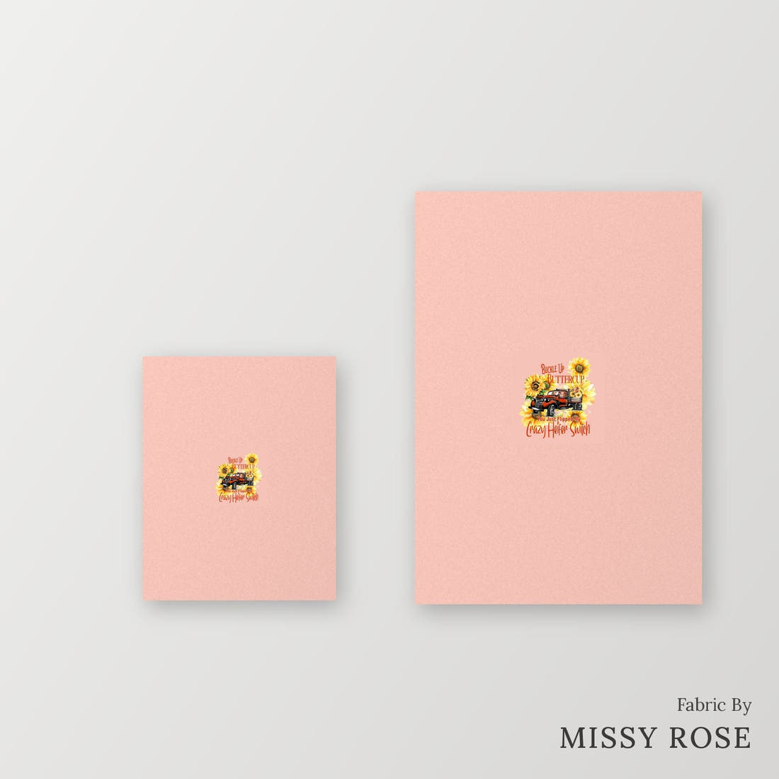 Profanity Fabric Panel 128 – universal and adult panel sizes side by side | Fabric by Missy Rose