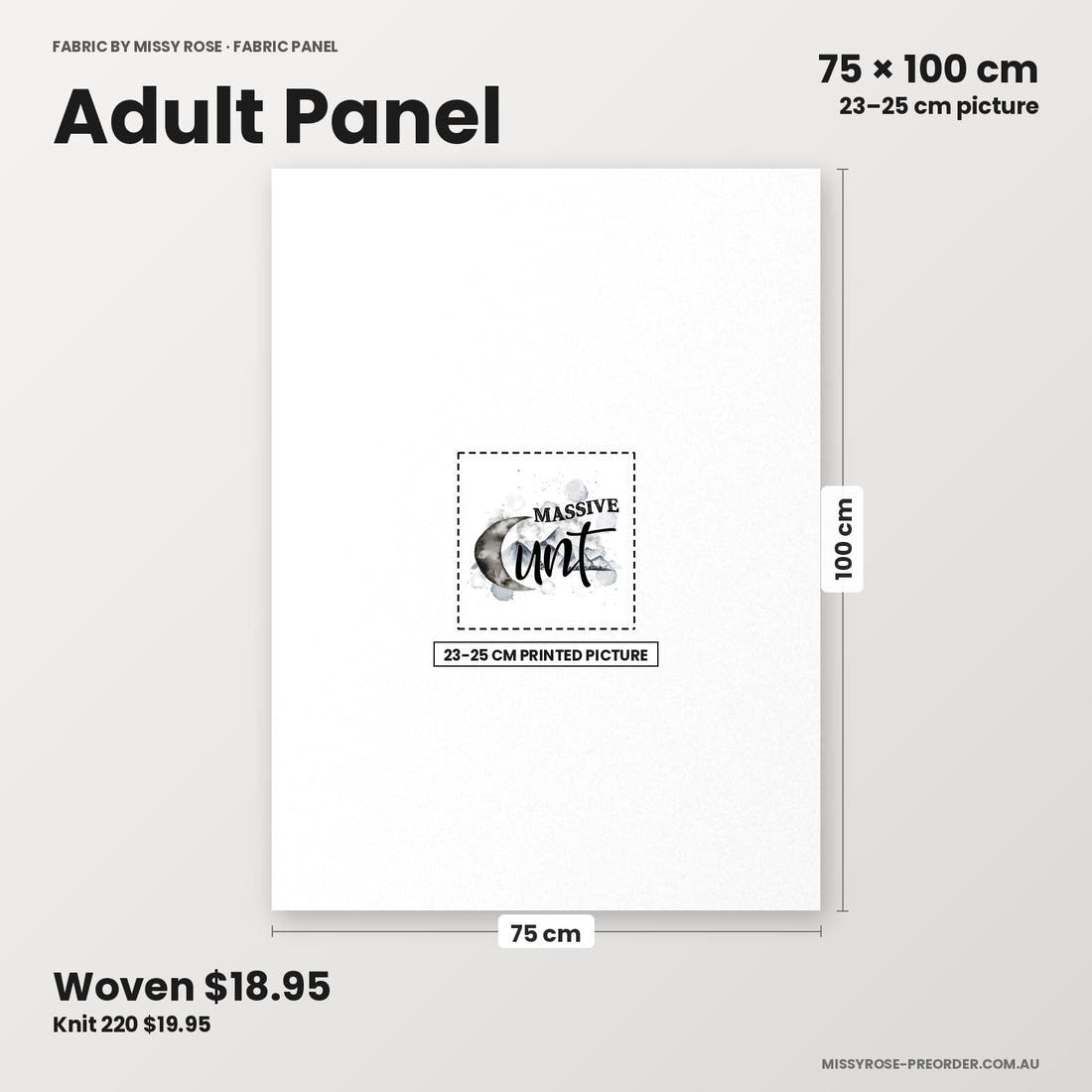 Profanity Fabric Panel 129 adult panel sizing – 23–25 cm printed picture on 75 × 100 cm fabric | Fabric by Missy Rose