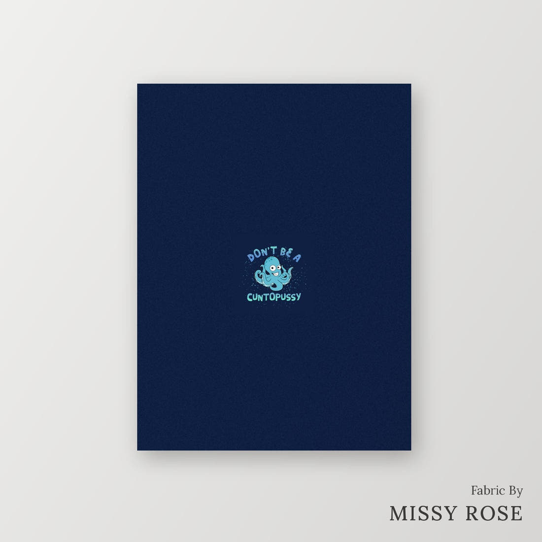 Profanity Fabric Panel 130 – printed fabric panel with centred picture, custom printed to order | Fabric by Missy Rose