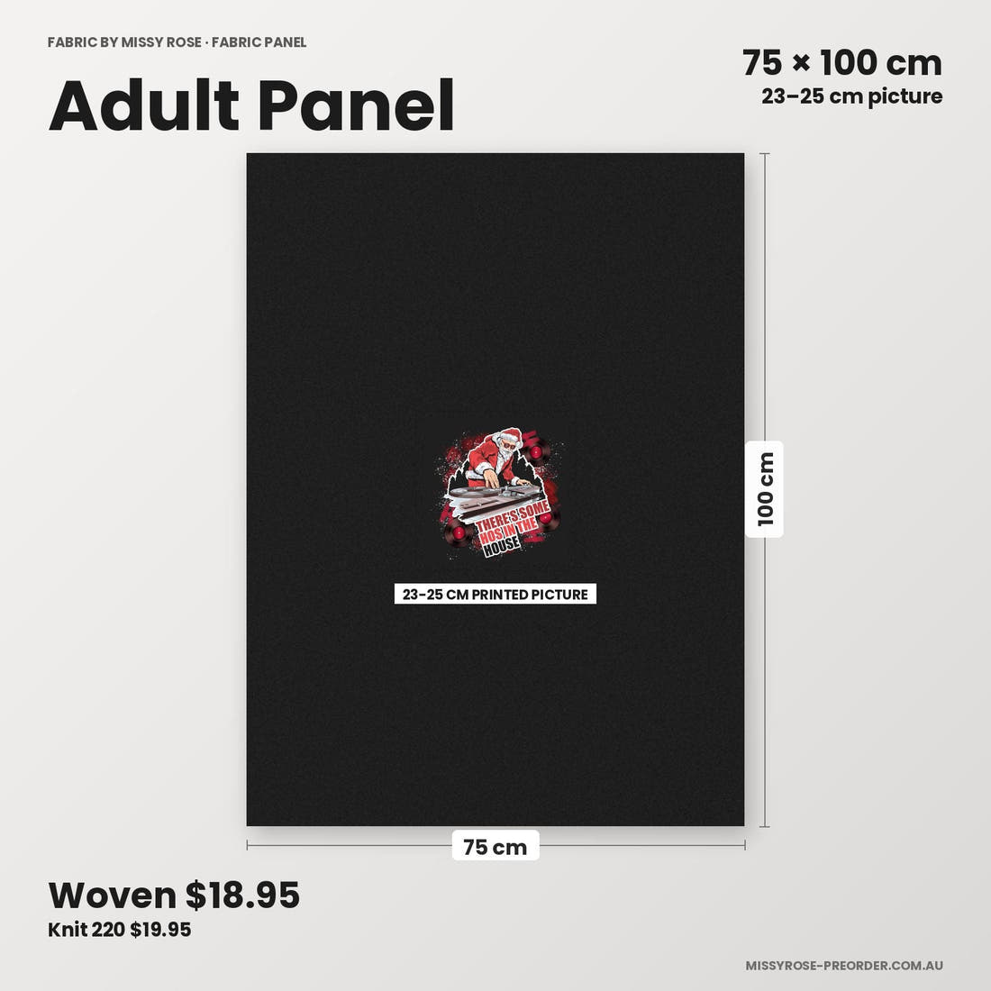 Profanity Fabric Panel 135 adult panel sizing – 23–25 cm printed picture on 75 × 100 cm fabric | Fabric by Missy Rose