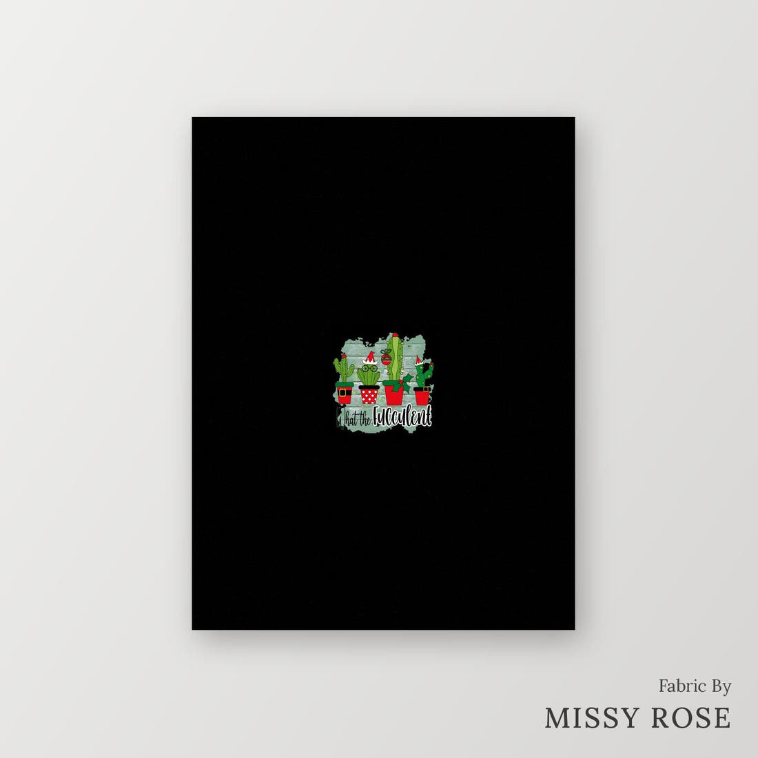 Profanity Fabric Panel 136 – printed fabric panel with centred picture, custom printed to order | Fabric by Missy Rose