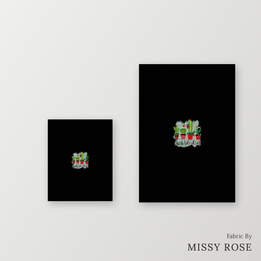 Profanity Fabric Panel 136 – universal and adult panel sizes side by side | Fabric by Missy Rose