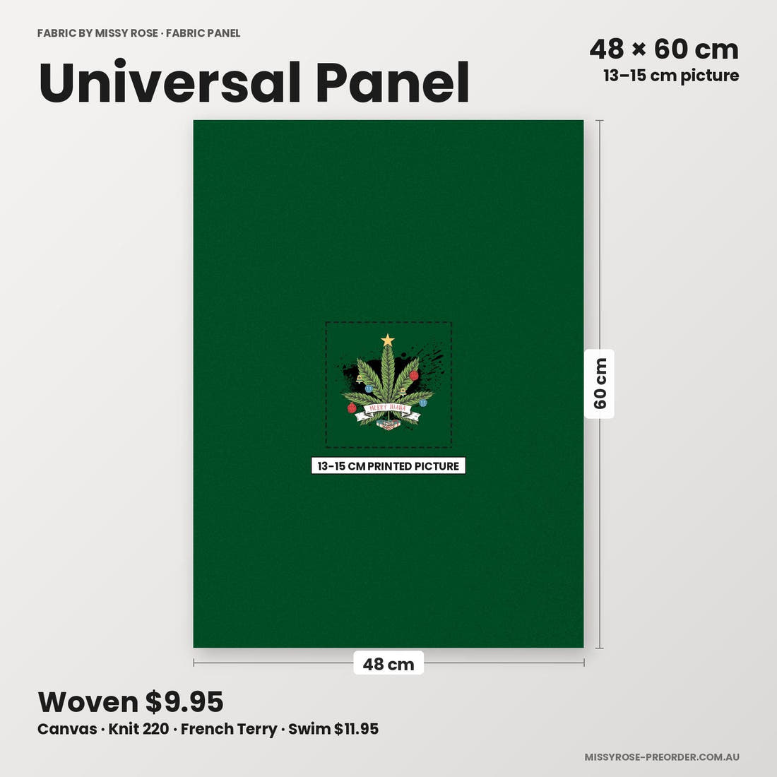 Profanity Fabric Panel 137 universal panel sizing – 13–15 cm printed picture on 48 × 60 cm fabric | Fabric by Missy Rose
