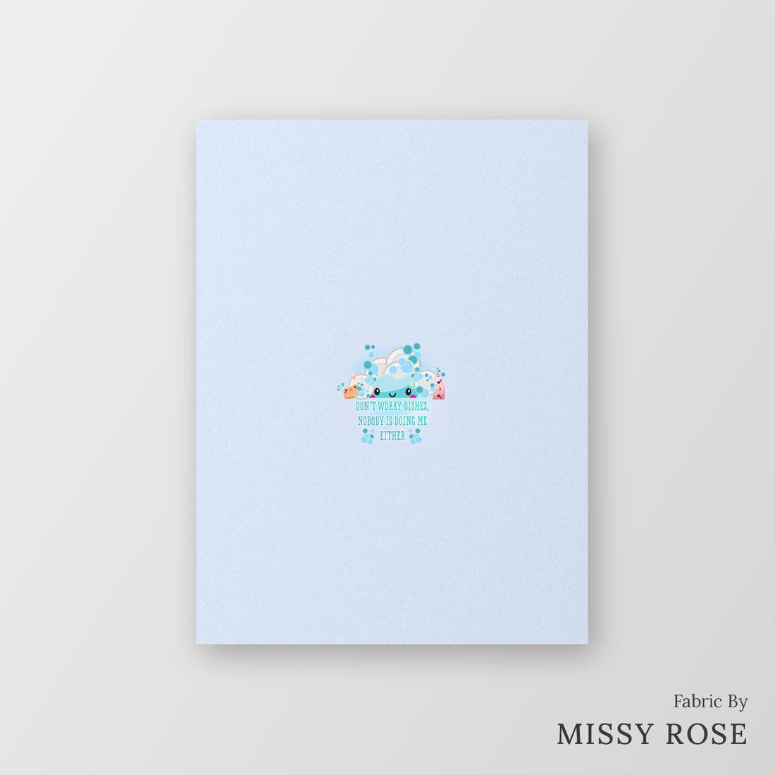 Profanity Fabric Panel 139 – printed fabric panel with centred picture, custom printed to order | Fabric by Missy Rose