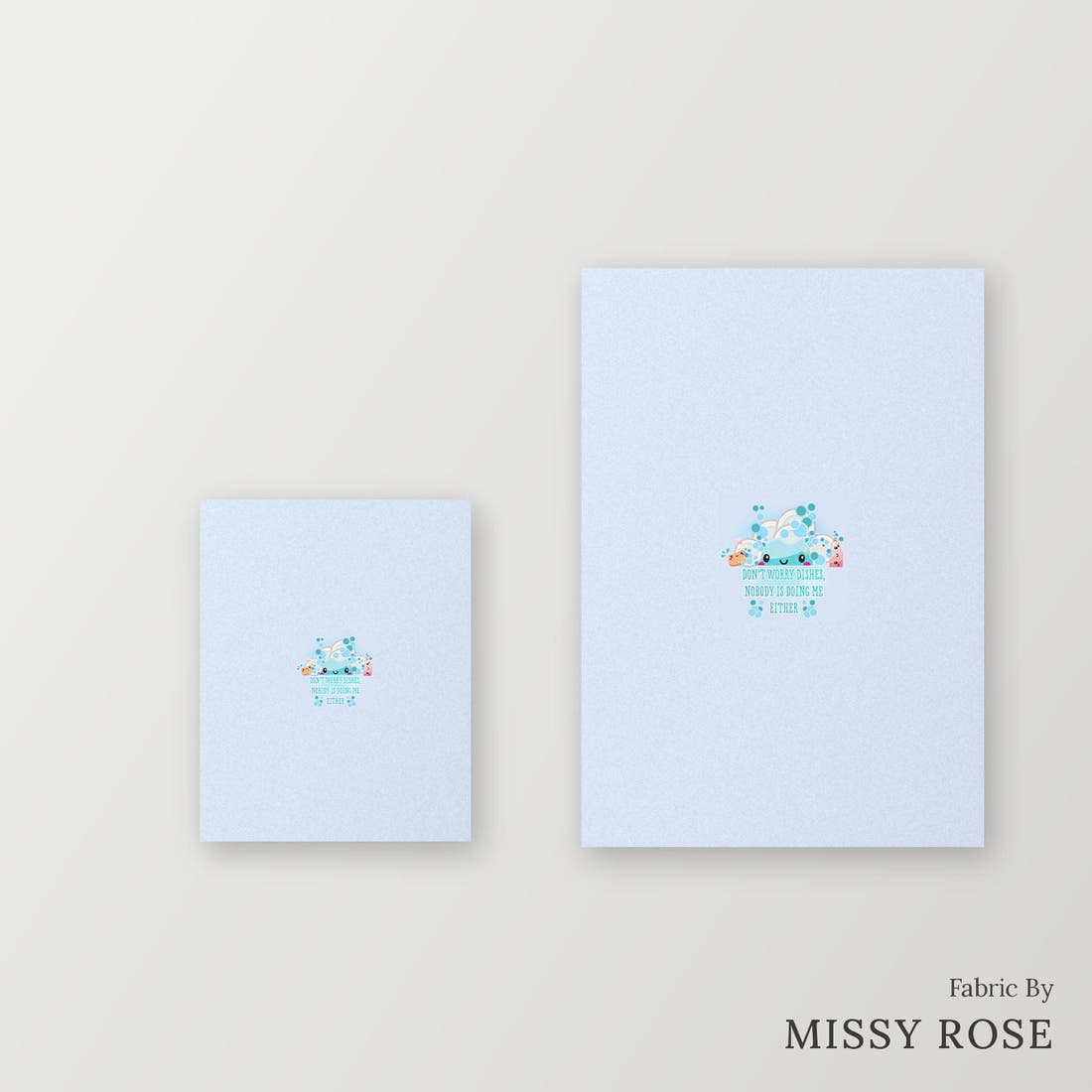 Profanity Fabric Panel 139 – universal and adult panel sizes side by side | Fabric by Missy Rose